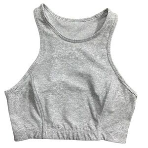 Outdoor Voices Athena Crop Top Athletic Heather Grey Size Small